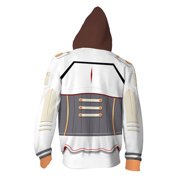 Apex Legends Sudadera Loba Cosplay Sudadera Estampada con Cremallera Unisex
